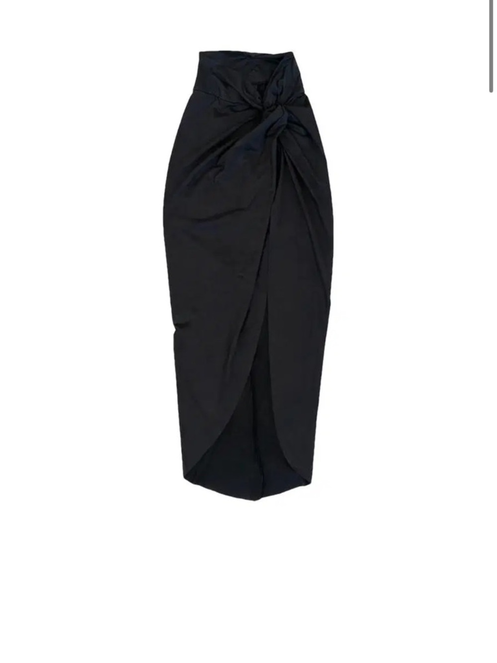 Skims XS set bandeau tube top matching XS Black Twist Front High-Slit Maxi Skirt - Picture 4 of 5